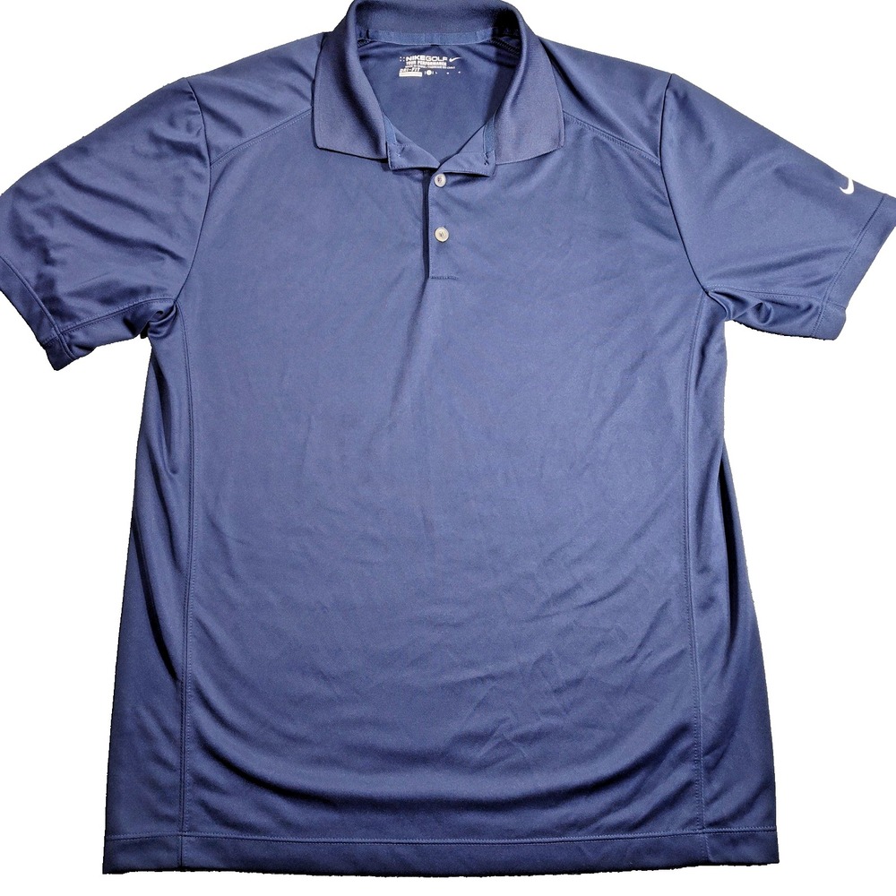 Nike Golf Tour Performance Dri-FIT Polo Shirt Men's Large Blue Athletic Casual